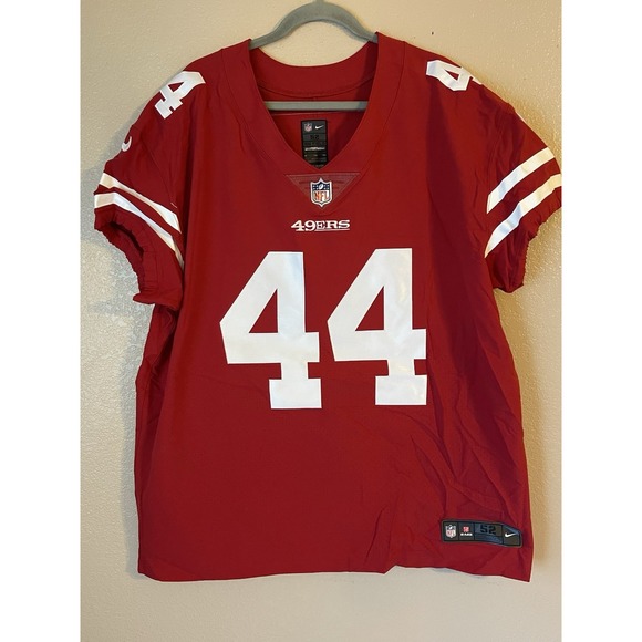 Men's 2XL NWOT San Francisco 49ers Kyle Juszczyk #44 Nike On Field Jersey Red - Picture 1 of 8